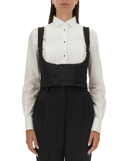 DOUBLE-BREASTED TUXEDO VEST