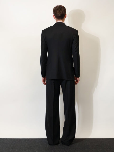 Double-breasted virgin wool blazer