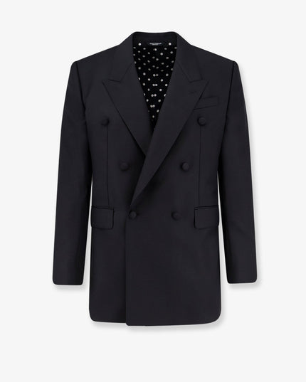 Double-breasted virgin wool blazer