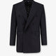 Double-breasted virgin wool blazer