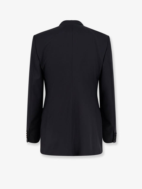 Double-breasted virgin wool blazer