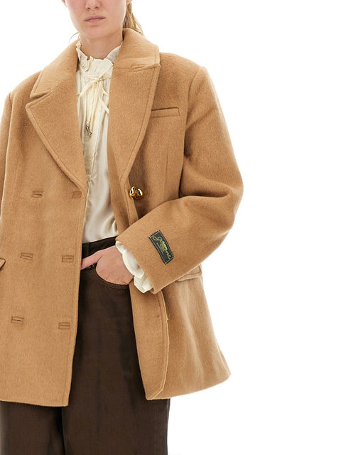 DOUBLE-BREASTED WOOL BLAZER