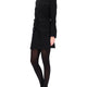 DOUBLE CREPE BASQUE SKIRT