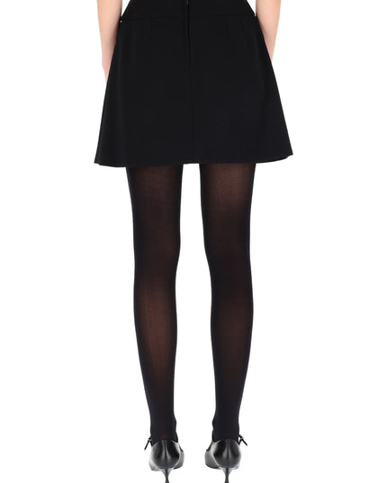 DOUBLE CREPE BASQUE SKIRT