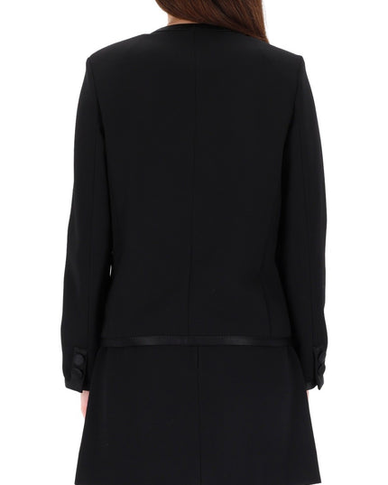 DOUBLE CREPE SINGLE-BREASTED JACKET