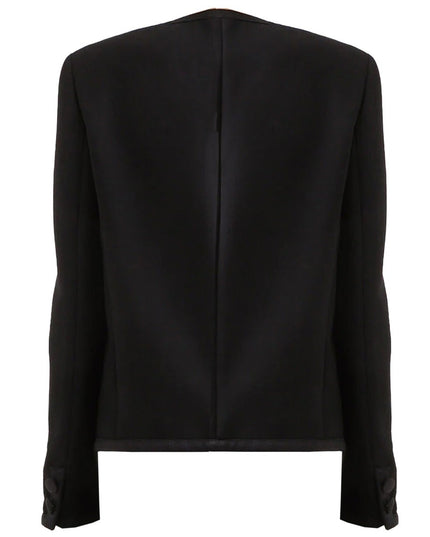 DOUBLE CREPE SINGLE-BREASTED JACKET