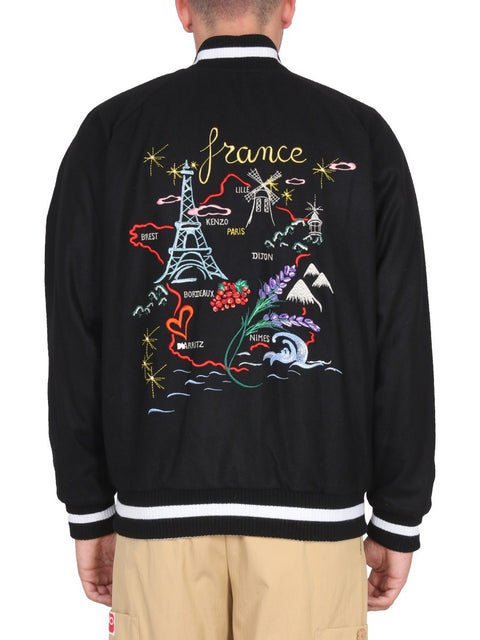 DOUBLE FACE BOMBER JACKET "FRANCE JAPAN"