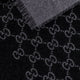 Double wool jacquard scarf with GG motif