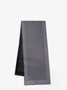 Double wool jacquard scarf with GG motif