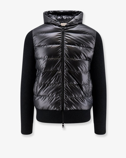 Down Jacket with virgin wool inserts