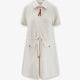 Dress with adjustable drawstring