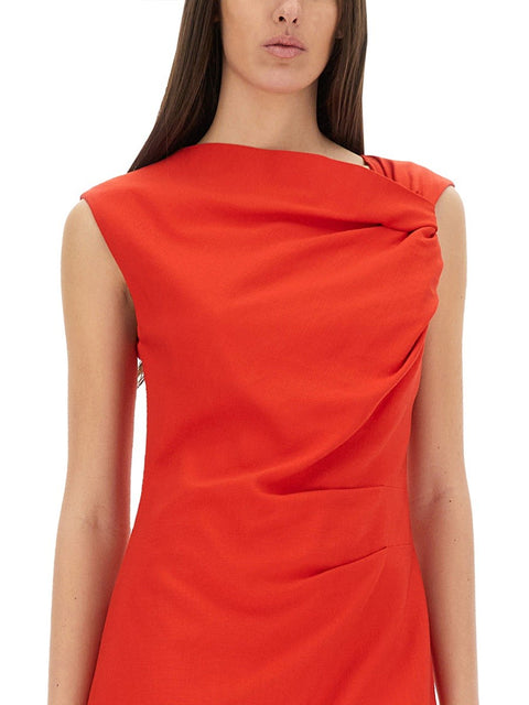 DRESS WITH DRAPE