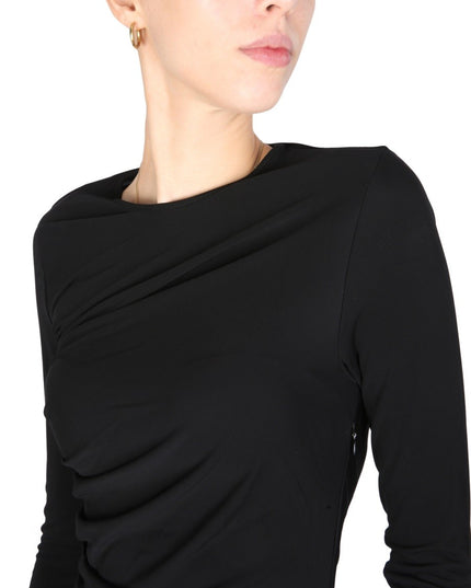 DRESS WITH DRAPE