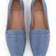 Cipó Beige Leder-Loafer mit eckiger Spitze – Flach