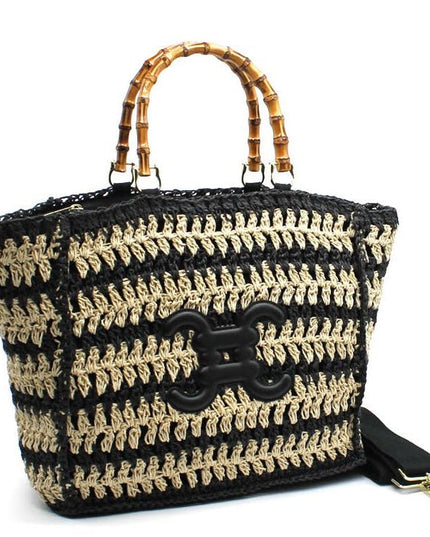 CROCHET PARIS Tragetasche Handtasche mit Logo - ModeEcho