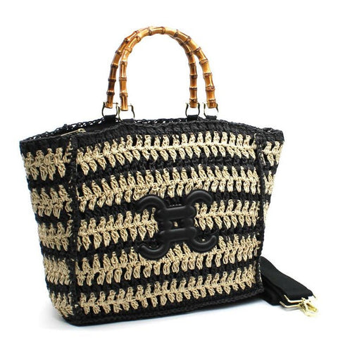 CROCHET PARIS Tragetasche Handtasche mit Logo - ModeEcho