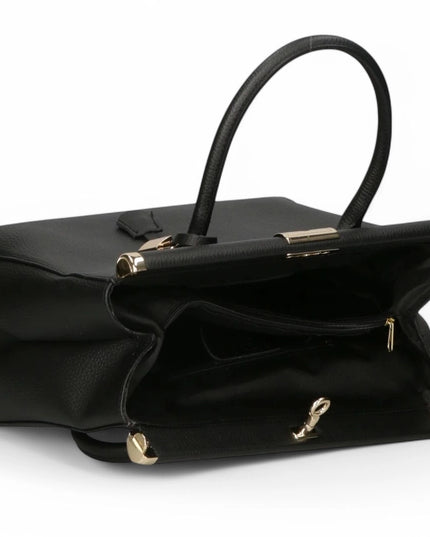 ZEEN | NORA Schwarz | Dollaro-Ledertasche | Made in Italy