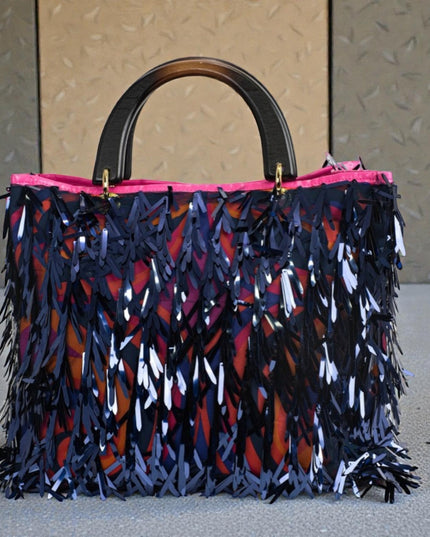 Cristina 25 - Shopper mit Holzgriffen - ModeEcho