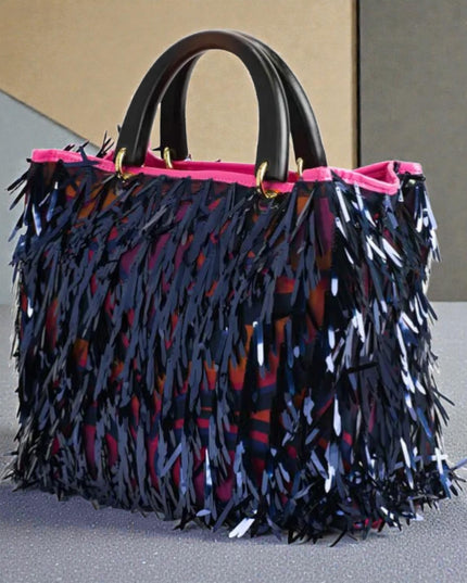 Cristina 25 - Shopper mit Holzgriffen - ModeEcho