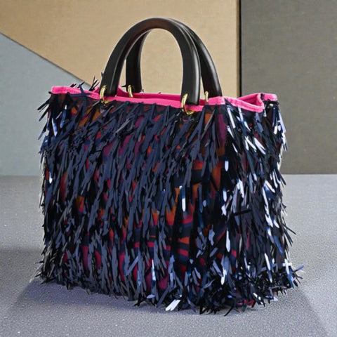 Cristina 25 - Shopper mit Holzgriffen - ModeEcho