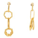 EARRING WITH CHAIN RINGS