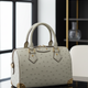 Womens Genuine Ostrich Skin Leathe Top Handle Pillow Bag
