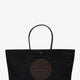Ella Twist nylon shoulder bag with maxi front logo patch