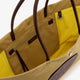 Ella Twist nylon shoulder bag with maxi logo patch on the front