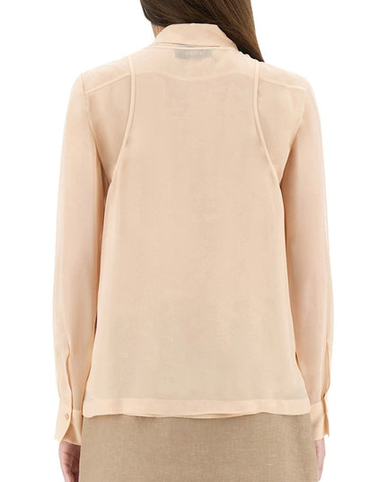 EMBROIDERED GEORGETTE TOP
