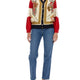 EXTRA FINE WOOL CARDIGAN WITH PRINT