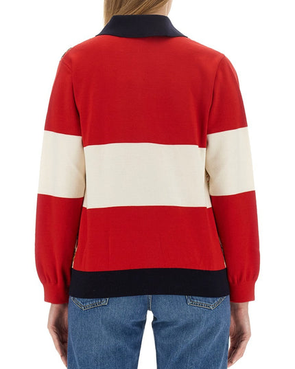 EXTRA FINE WOOL CARDIGAN WITH PRINT