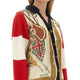 EXTRA FINE WOOL CARDIGAN WITH PRINT