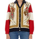 EXTRA FINE WOOL CARDIGAN WITH PRINT