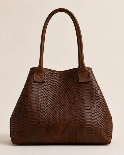 ZEEN | LOLA Schultertasche | Python-Prägung | Made in Italy