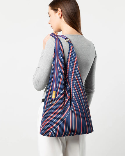 💟  Plissierte Tasche STELLA BLUE Y BAG