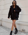LA BALANCIA | FLUFFY Jacke | Schwarz