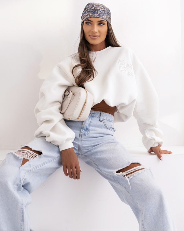 LA BALANCIA | REMY Sweater | Ecru | Damen