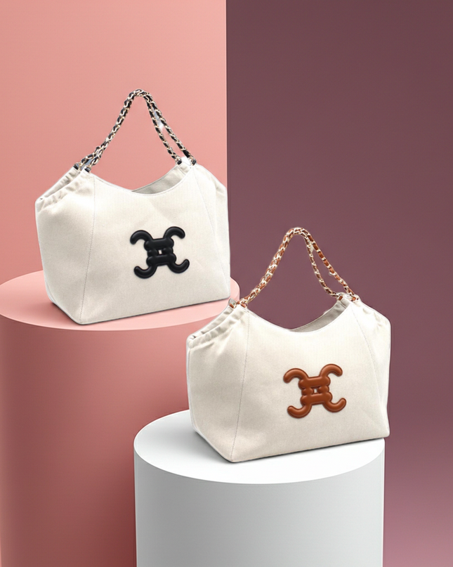 Sac cabas avec logo CC en 2 couleurs