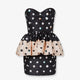 Falena Dots taffeta' bustier dress