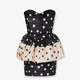 Falena Dots taffeta' bustier dress