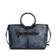 Rossie Viren Women's  Fashion Large Capacity Round Handle Vintage Leather Shoulder Tote Bag-2