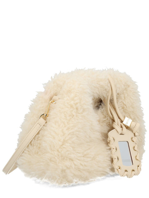 FAUX FUR HOBO BAG