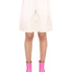 FAUX LEATHER BERMUDA SHORTS