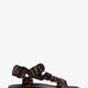 Feel sandals in elastic satin with FF motif
