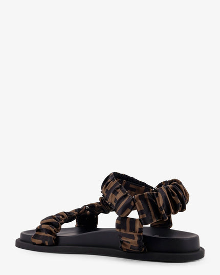 Feel sandals in elastic satin with FF motif