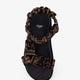 Feel sandals in elastic satin with FF motif