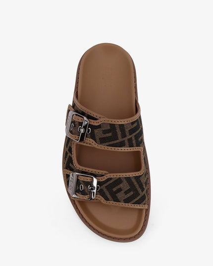 Feel sandals in FF jacquard fabric