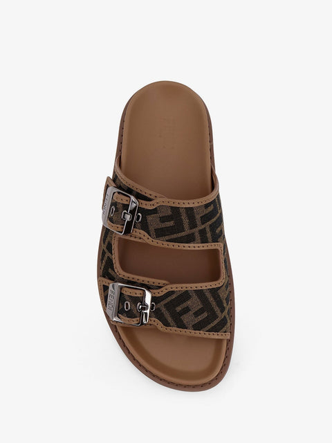 Feel sandals in FF jacquard fabric