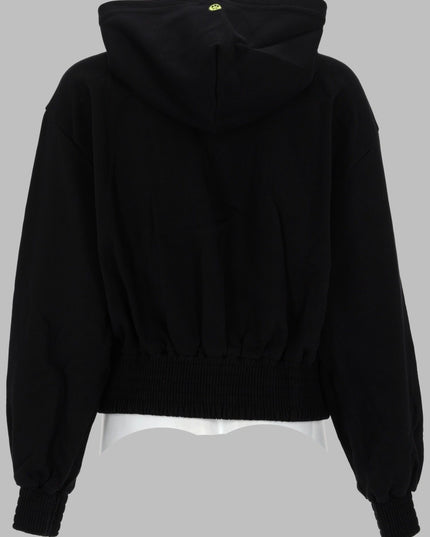 FELPA CON ZIP E CAPPUCCIO