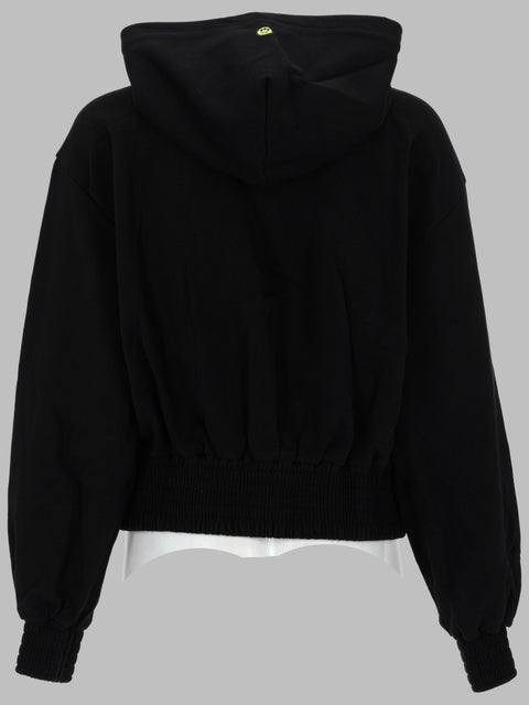 FELPA CON ZIP E CAPPUCCIO